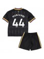 Aston Villa Johan Manzambi #44 Venkovní dres pro děti 2026-27 Krátký Rukáv (+ trenýrky)